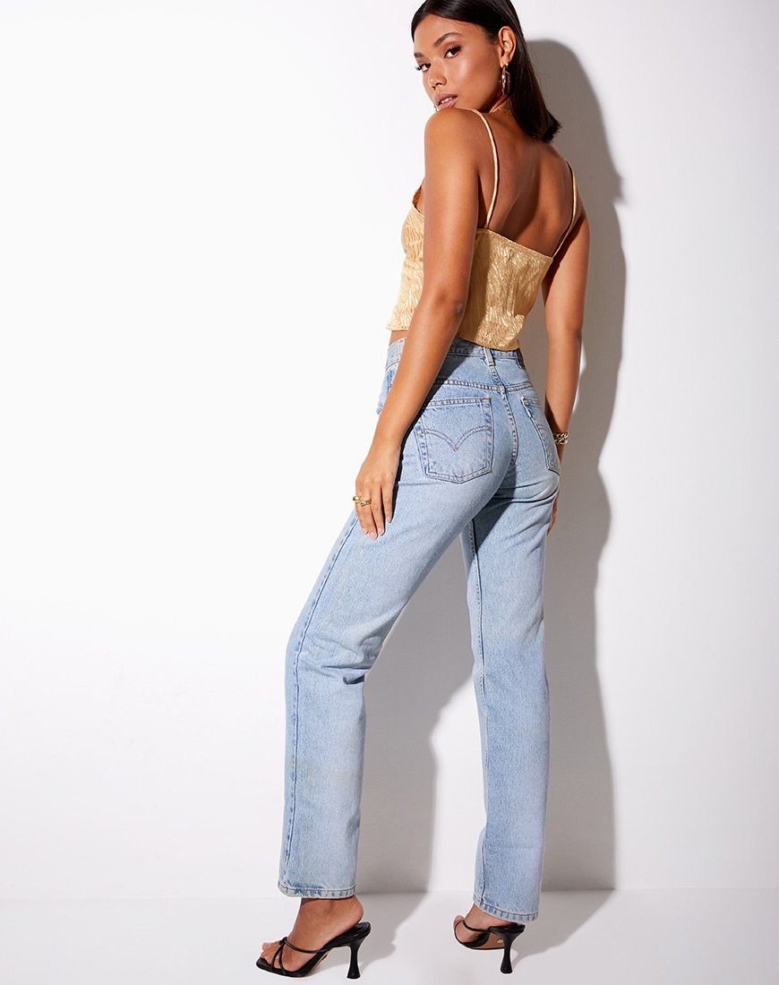 Immagine di Sipa Crop Top in raso Zebra Caramello