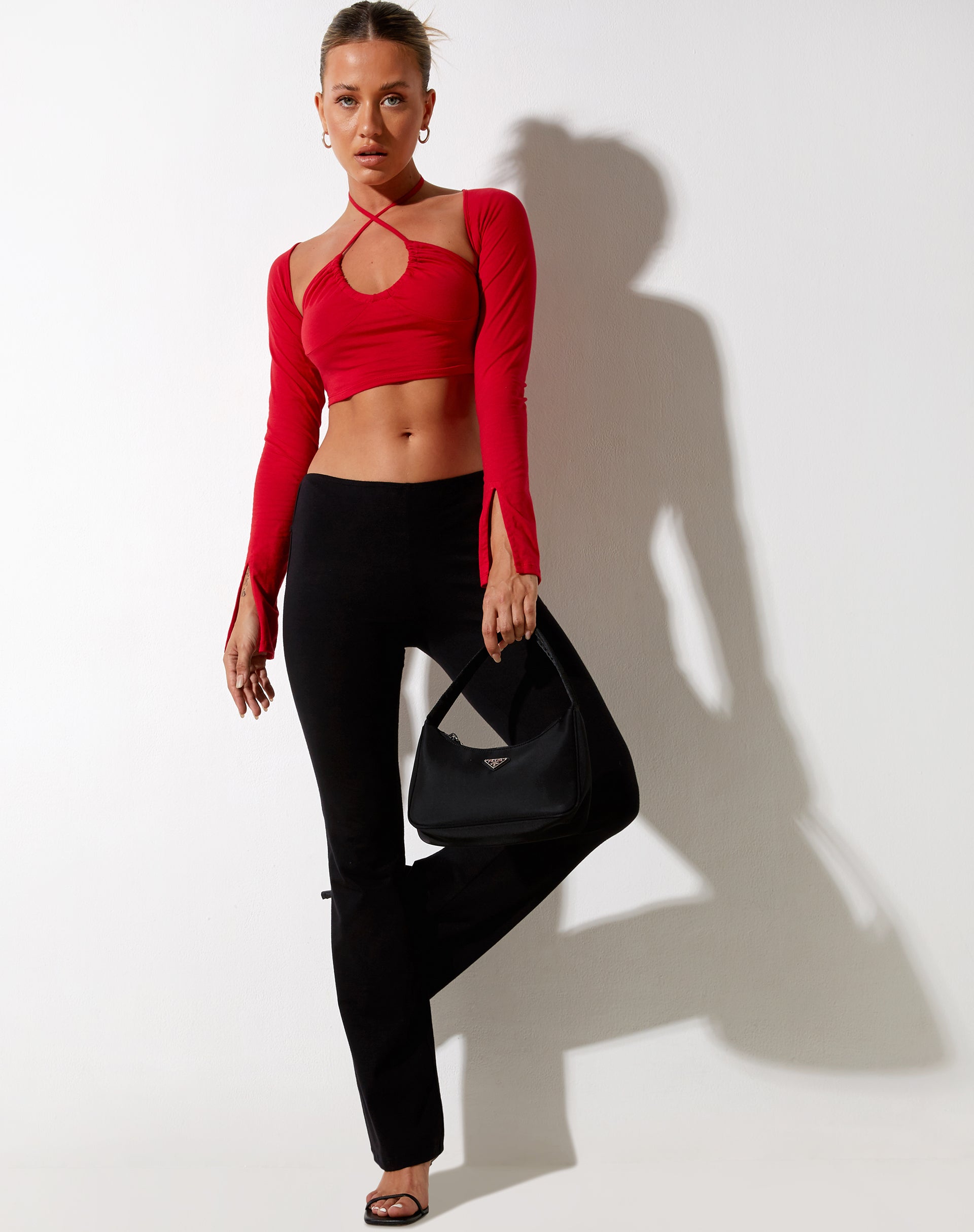 Immagine di Sira Crop Top in rosso racing