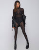 Immagine di Sita Unitard in rete Crystal Black