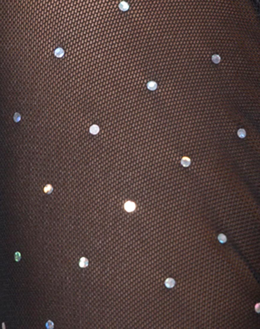 Immagine di Sita Unitard in rete Crystal Black