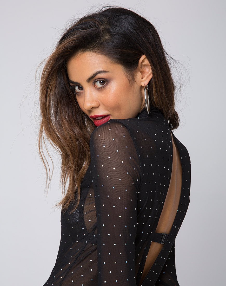 Immagine di Sita Unitard in rete Crystal Black