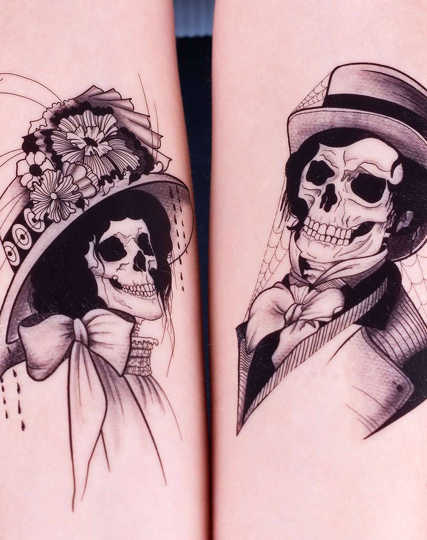 Immagine di Skull Transfer Set in nero by Shrine