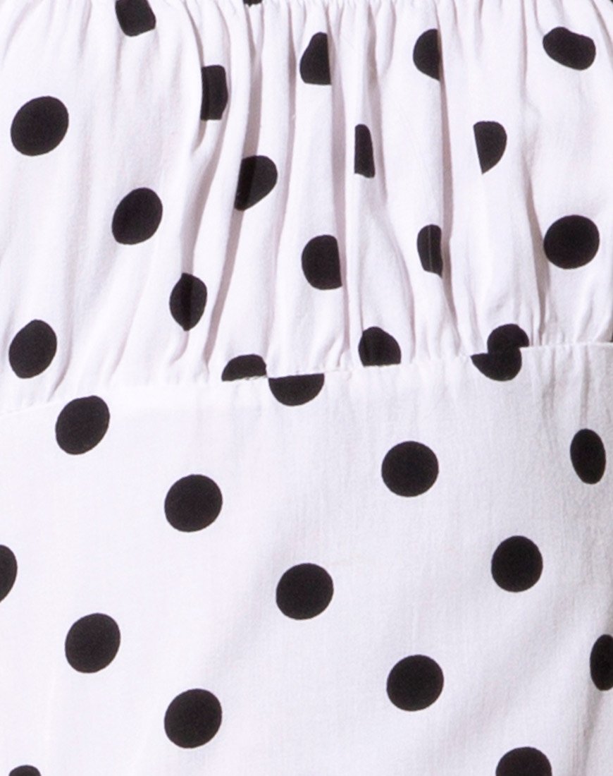 Immagine di Varie Mini Dress in 80s Polka Bianco