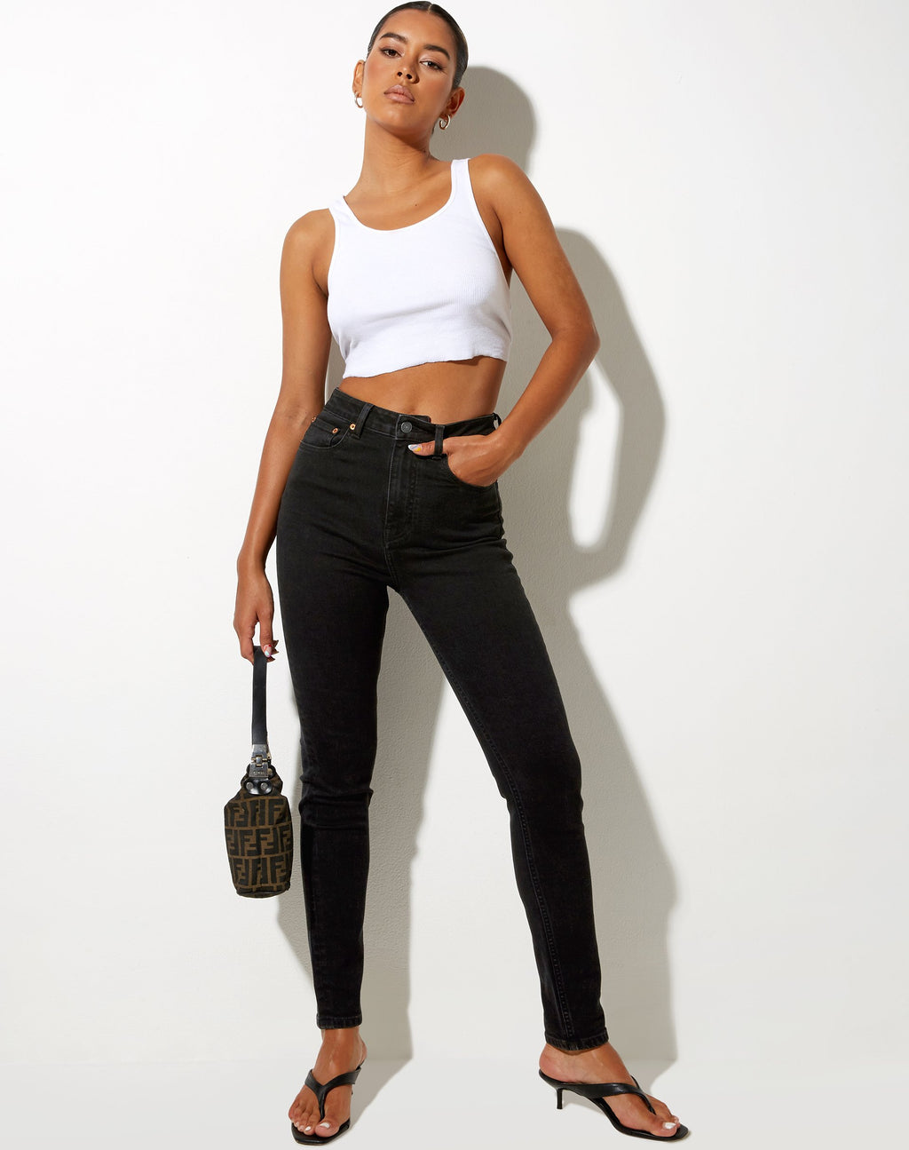 Jeans slim in nero