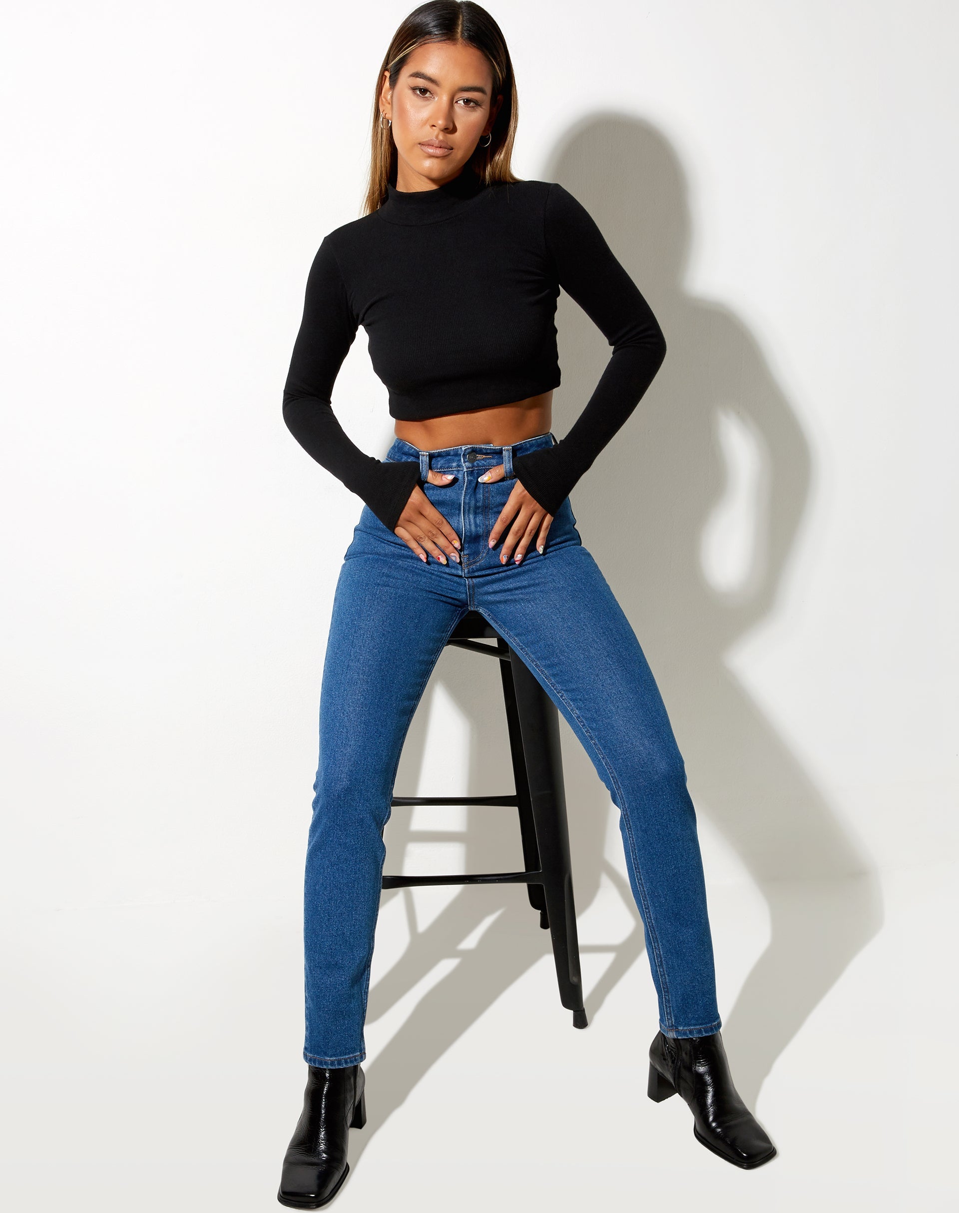 Immagine dei jeans slim in blu indaco