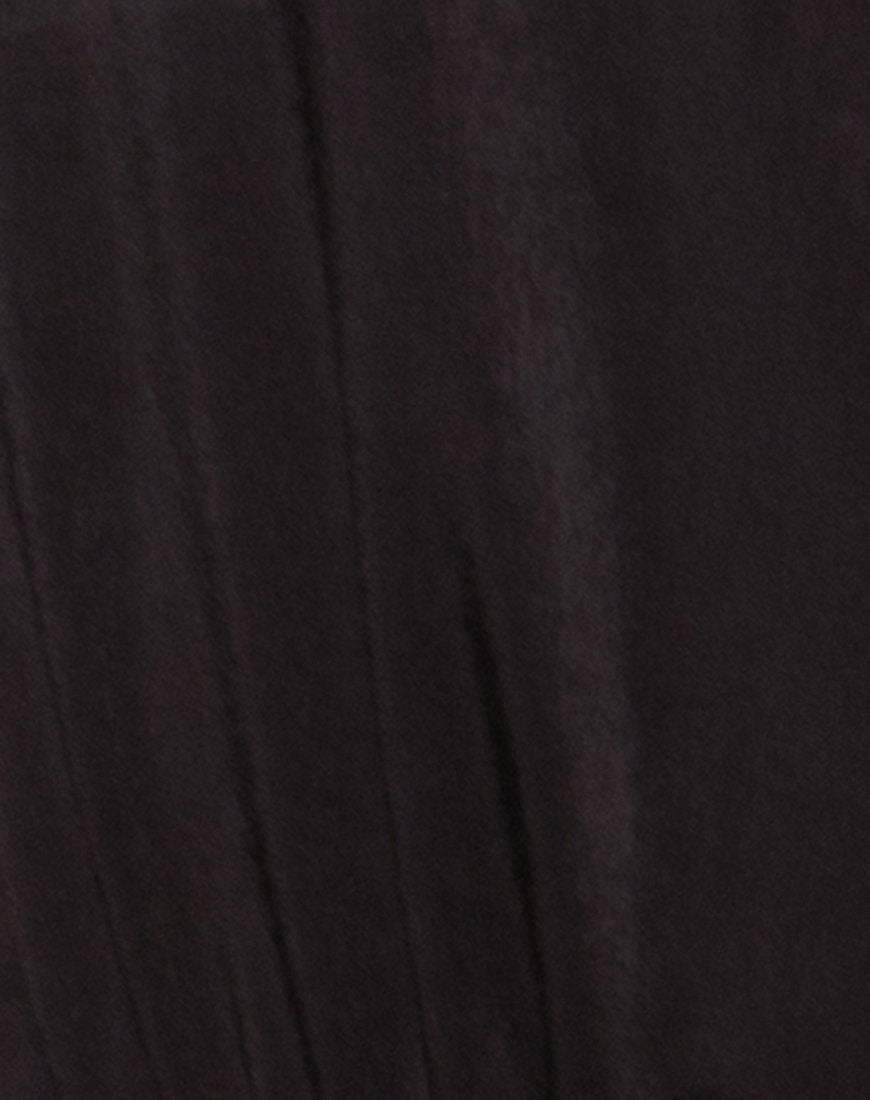 Immagine del corpetto Sloan Plunge in satin nero