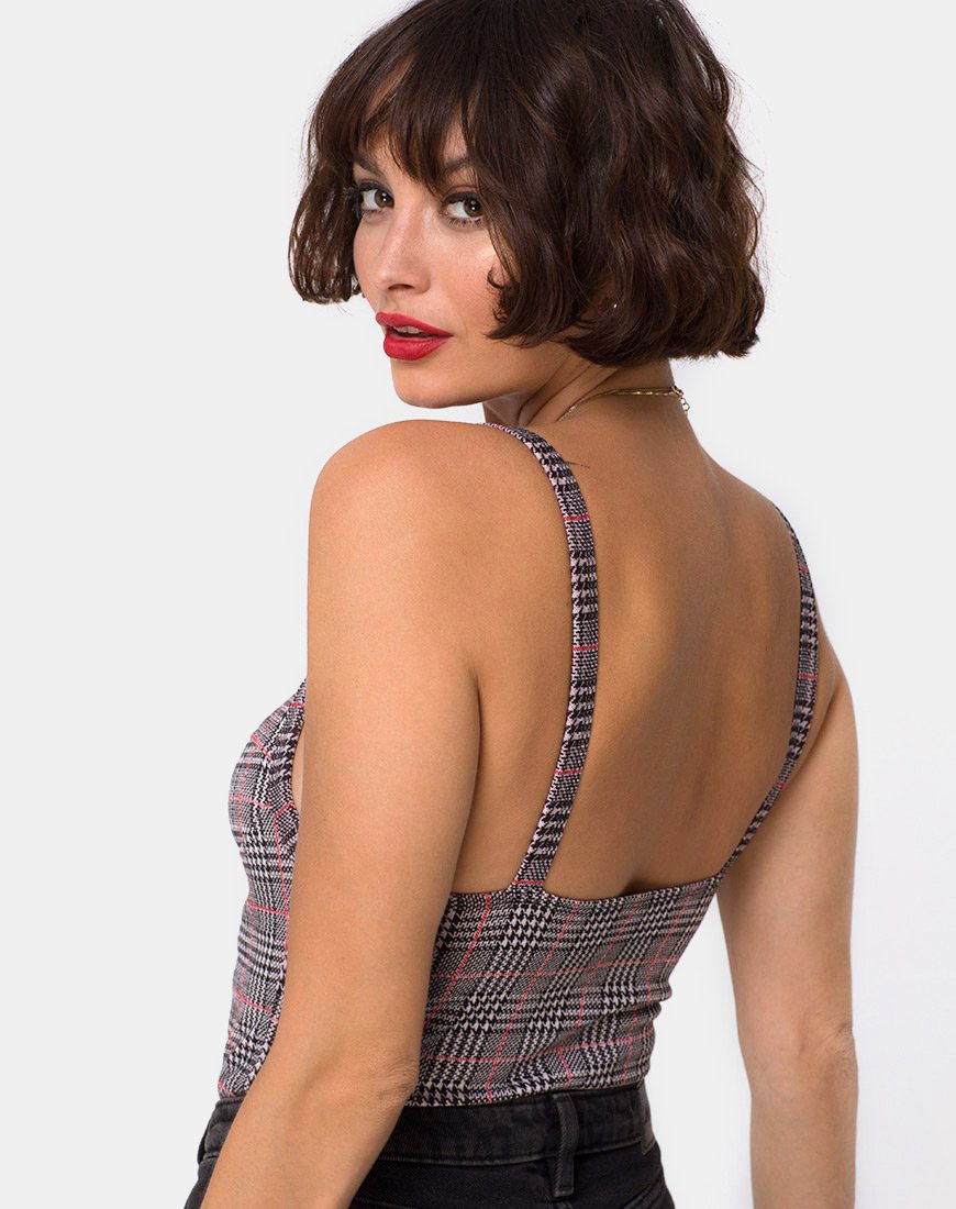 Immagine del corpetto Soares in Charles Check Blush