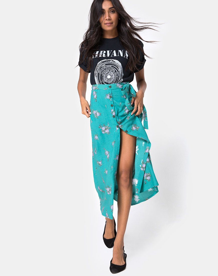 Gonna Prema Midi in verde Soi Rose