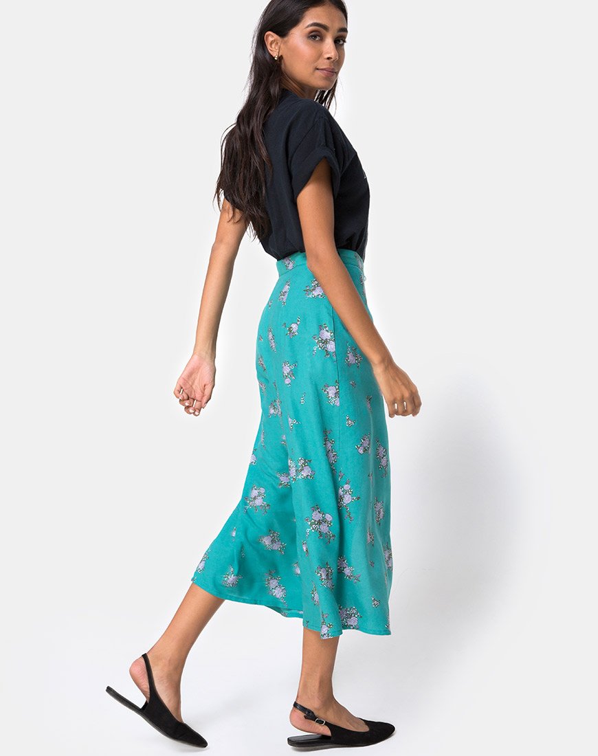 Immagine di Prema Midi Skirt in Soi Rose Green