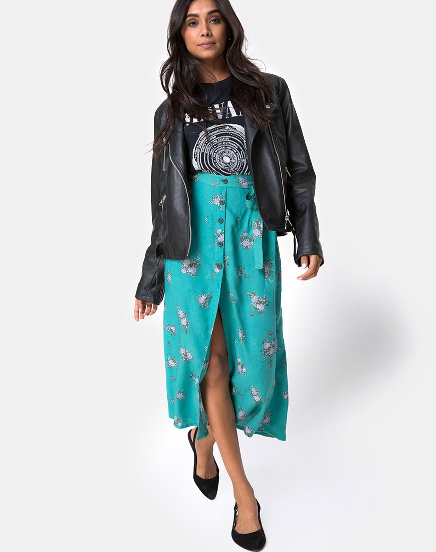 Immagine di Prema Midi Skirt in Soi Rose Green