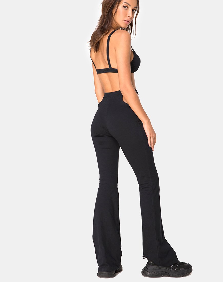 Rogen - Pantalone svasato nero