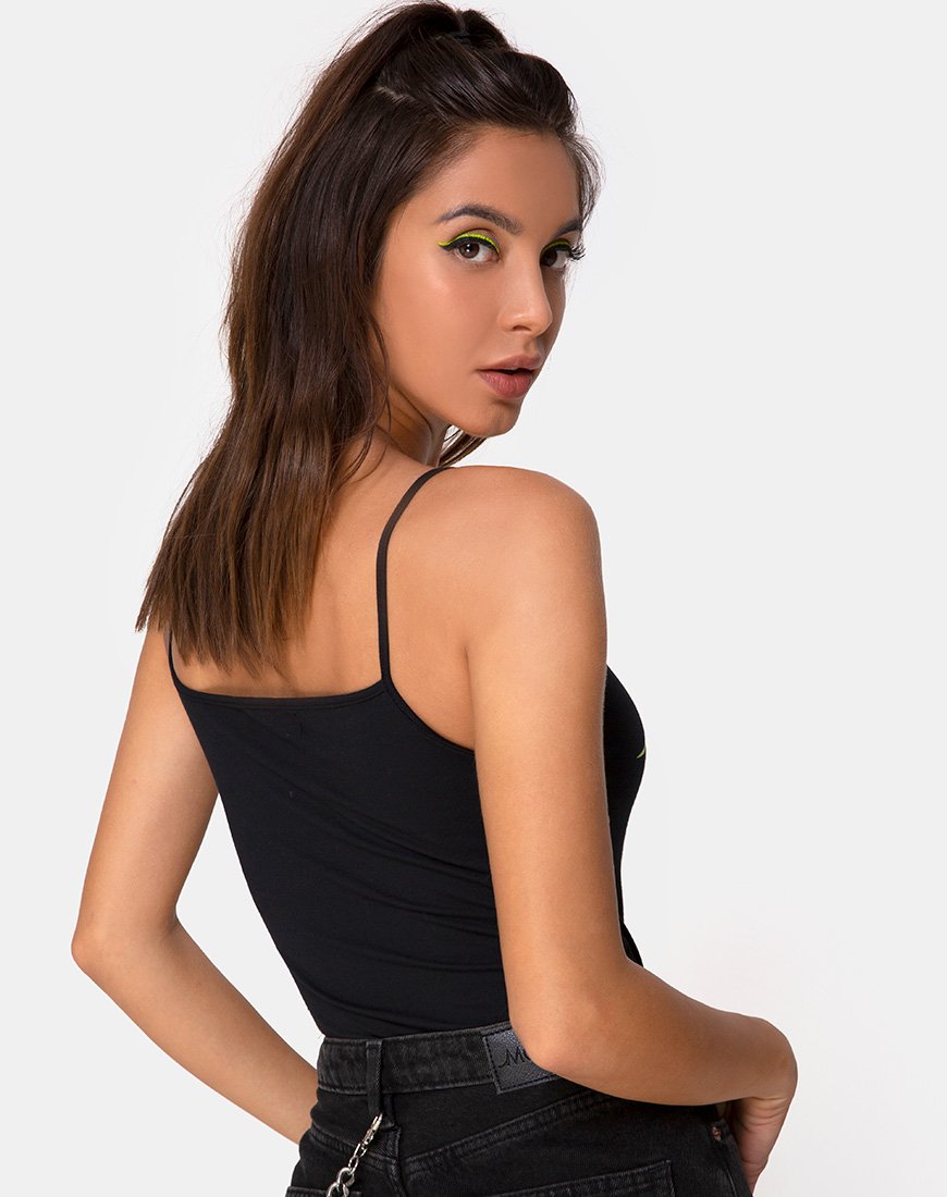 Immagine di Solemo Corpetto in nero con tribale verde
