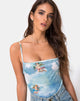 Immagine di Sol Bodice in Angel Velvet Blue