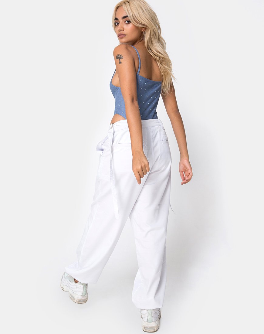Immagine di Solemo Corpetto in Denim Blu Hot Fix