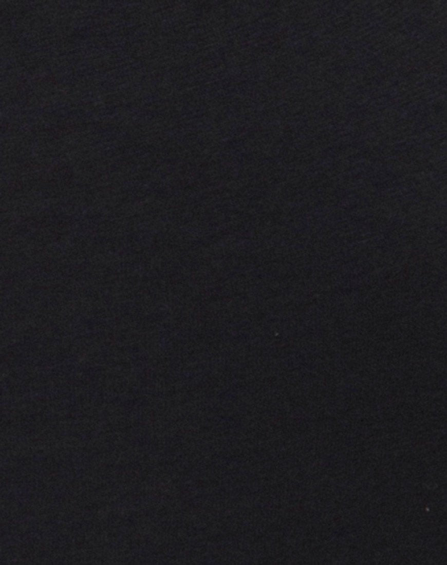 Immagine del corpetto di suole in nero con chiusura in oro