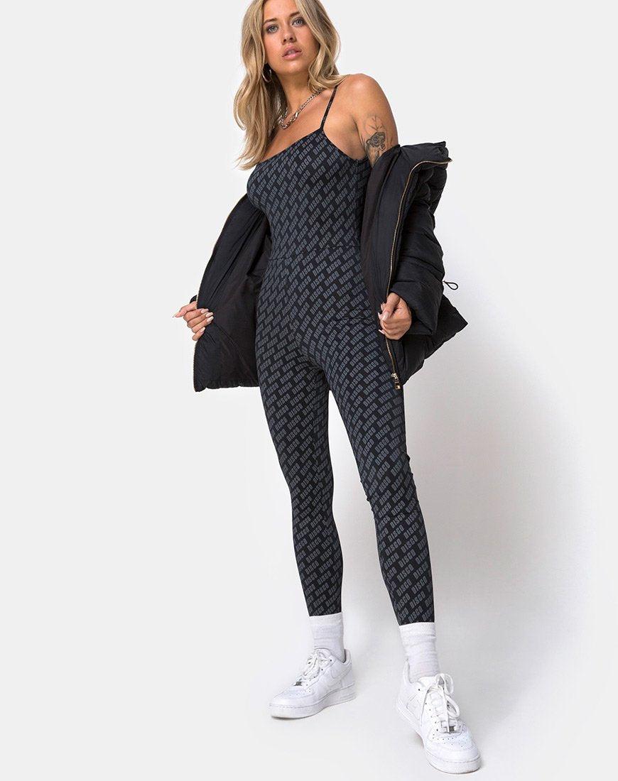 Immagine di Solita Unitard in Diagonal Disco Silver
