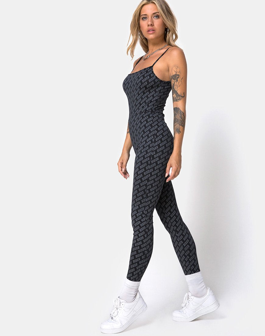Immagine di Solita Unitard in Diagonal Disco Silver