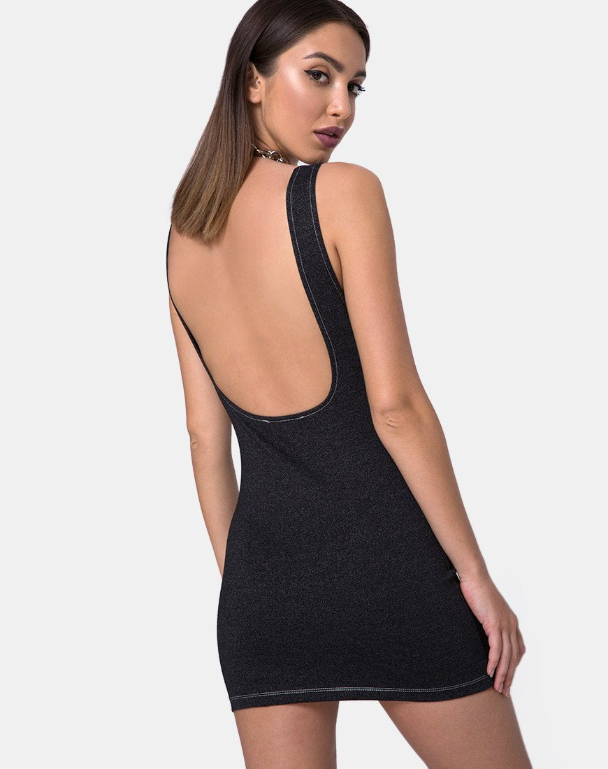 Abito Spara in denim nero