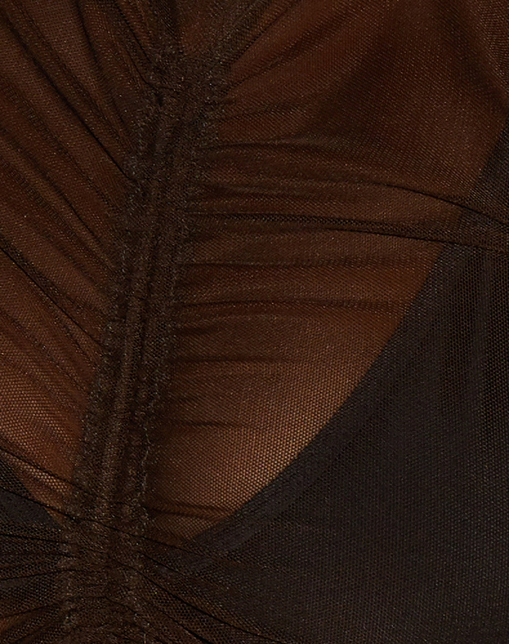 Sauja Crop Top in maglia cioccolato