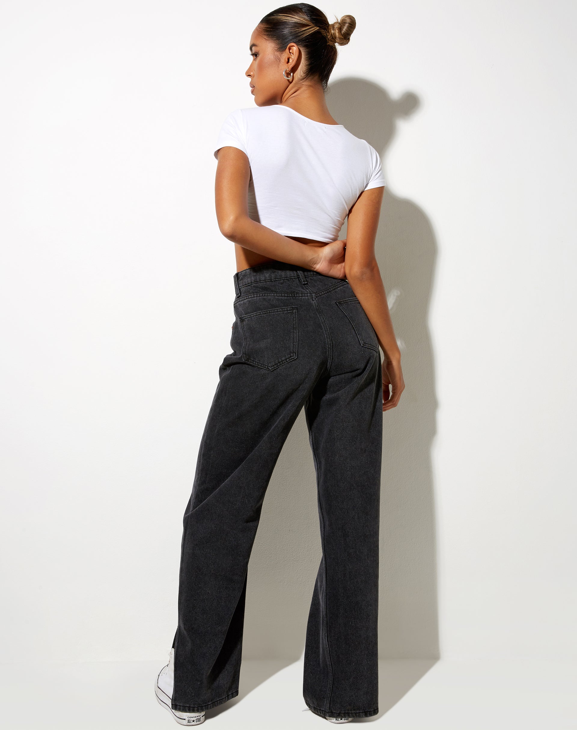 Immagine dei jeans Split Parallel in lavaggio nero
