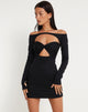 Immagine di Stella Mini Dress in Twinset Nero