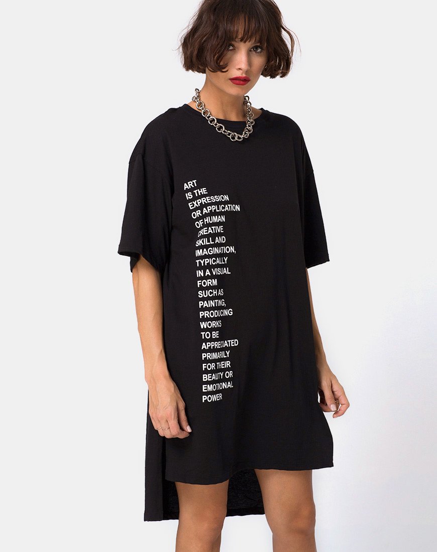 Vestito con maglietta oversize "Art Expression" di Step Hem