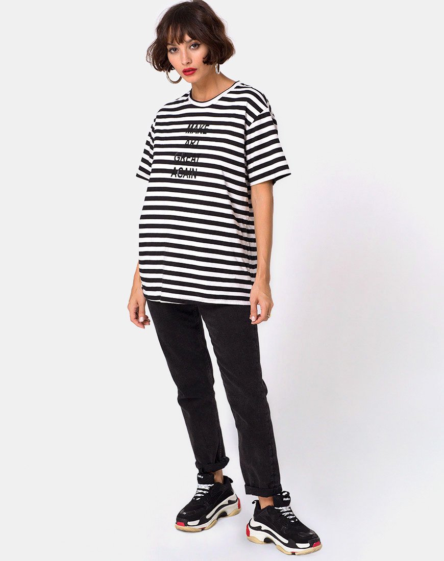 Immagine della t-shirt oversize Basic in Make Art Great Again