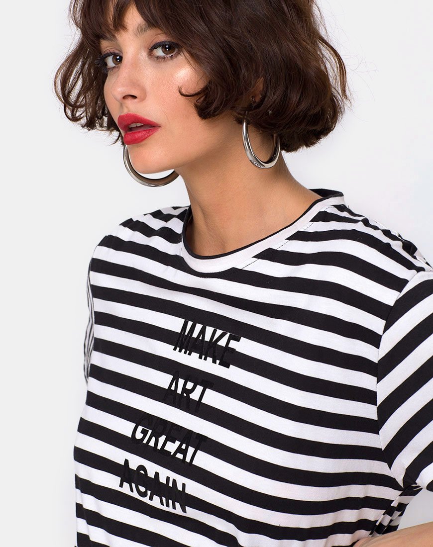 Immagine della t-shirt oversize Basic in Make Art Great Again