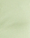  Maglia a coste color lime pastello