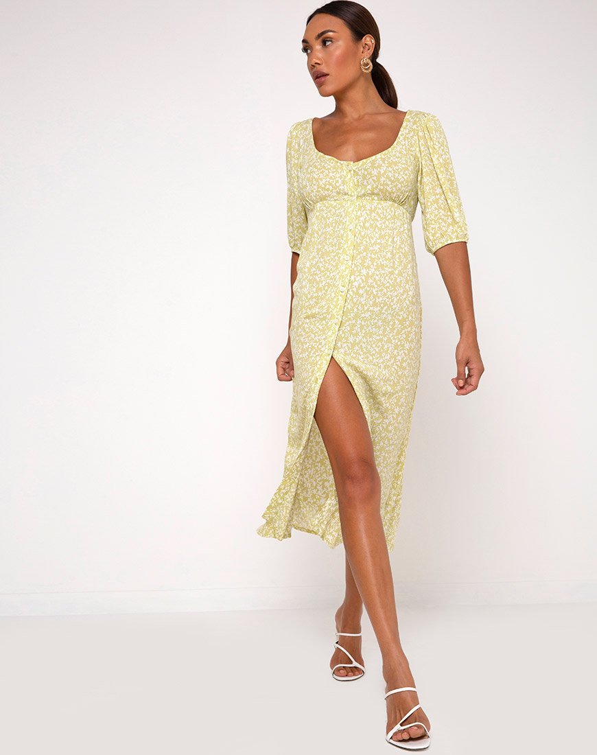Immagine di Sula Midi Dress in Crinkle Botanic Mint Foam