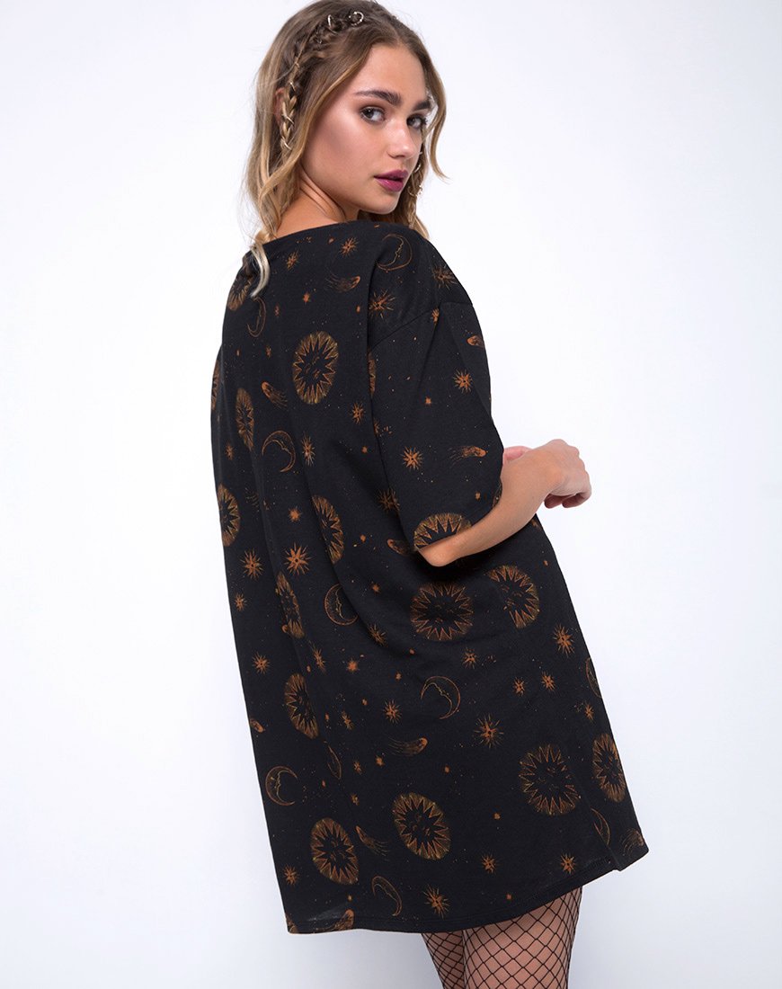 Vestito Sunjass Swing in nero celeste