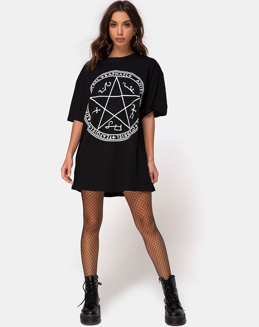 Immagine di Sunny Kiss Tee in nero Devil Trap