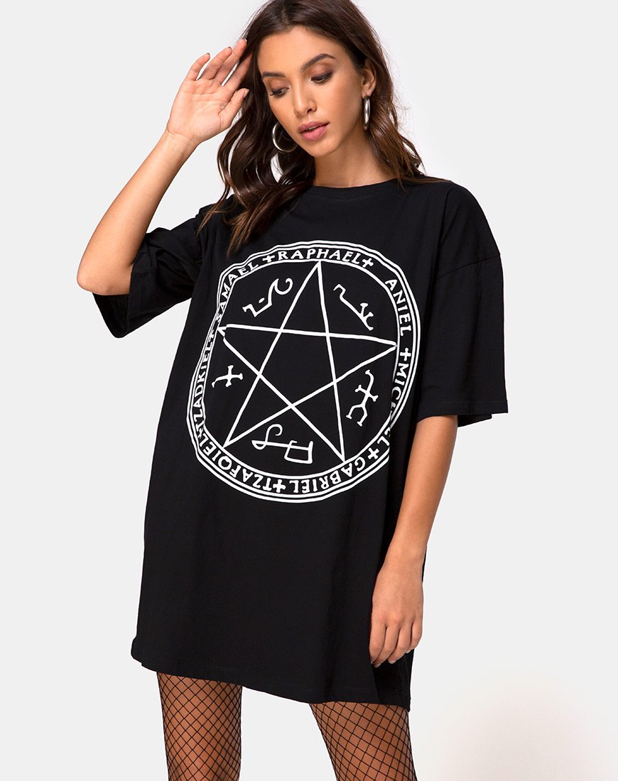 Immagine di Sunny Kiss Tee in nero Devil Trap