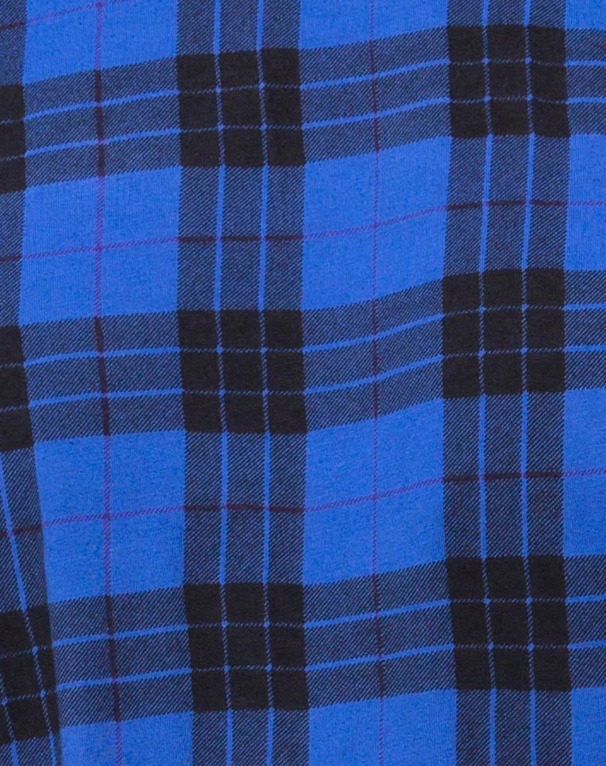 Immagine di Sunny Kiss T Shirt Dress in Tartan Blue