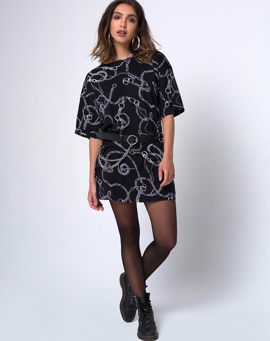 Immagine di Sunny Kiss Tee oversize in Chain