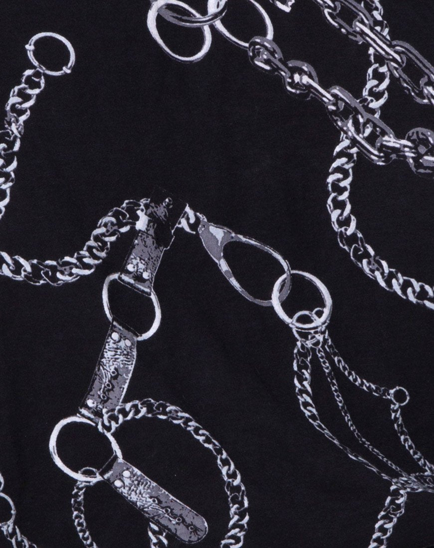 Immagine di Sunny Kiss Tee oversize in Chain