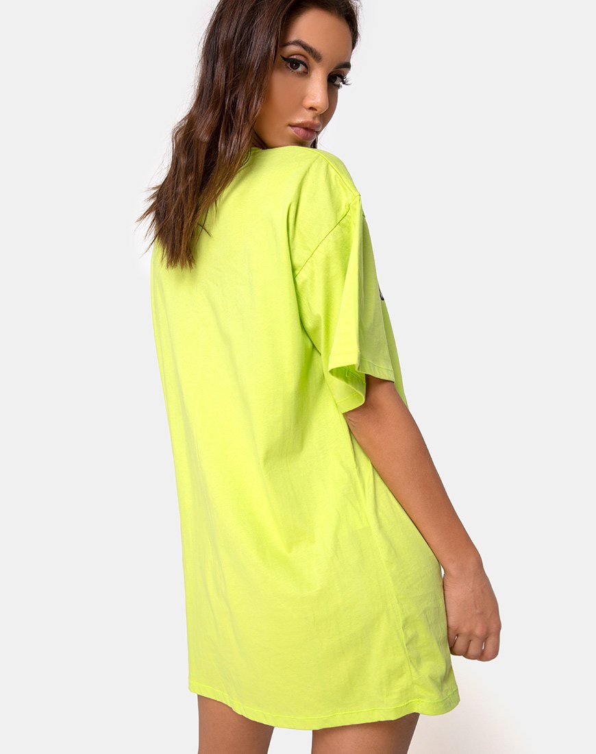Immagine di Sunny Kiss Tee in Lime con Cherubino