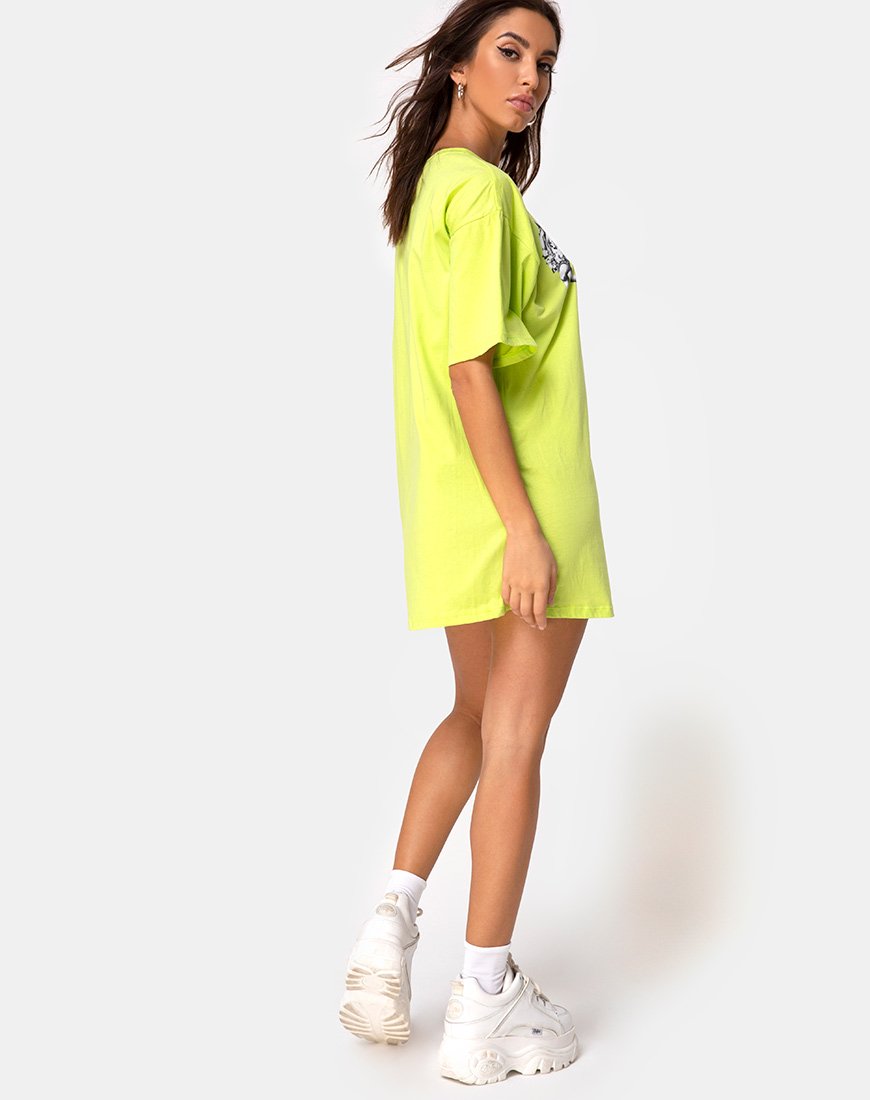 Immagine di Sunny Kiss Tee in Lime con Cherubino