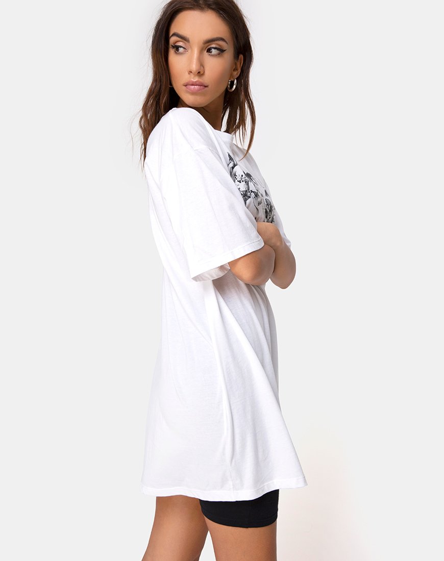 Immagine della t-shirt Sunny Kiss in bianco con cherubino