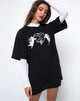Immagine della t-shirt Sunny Kiss in nero Forever or Never