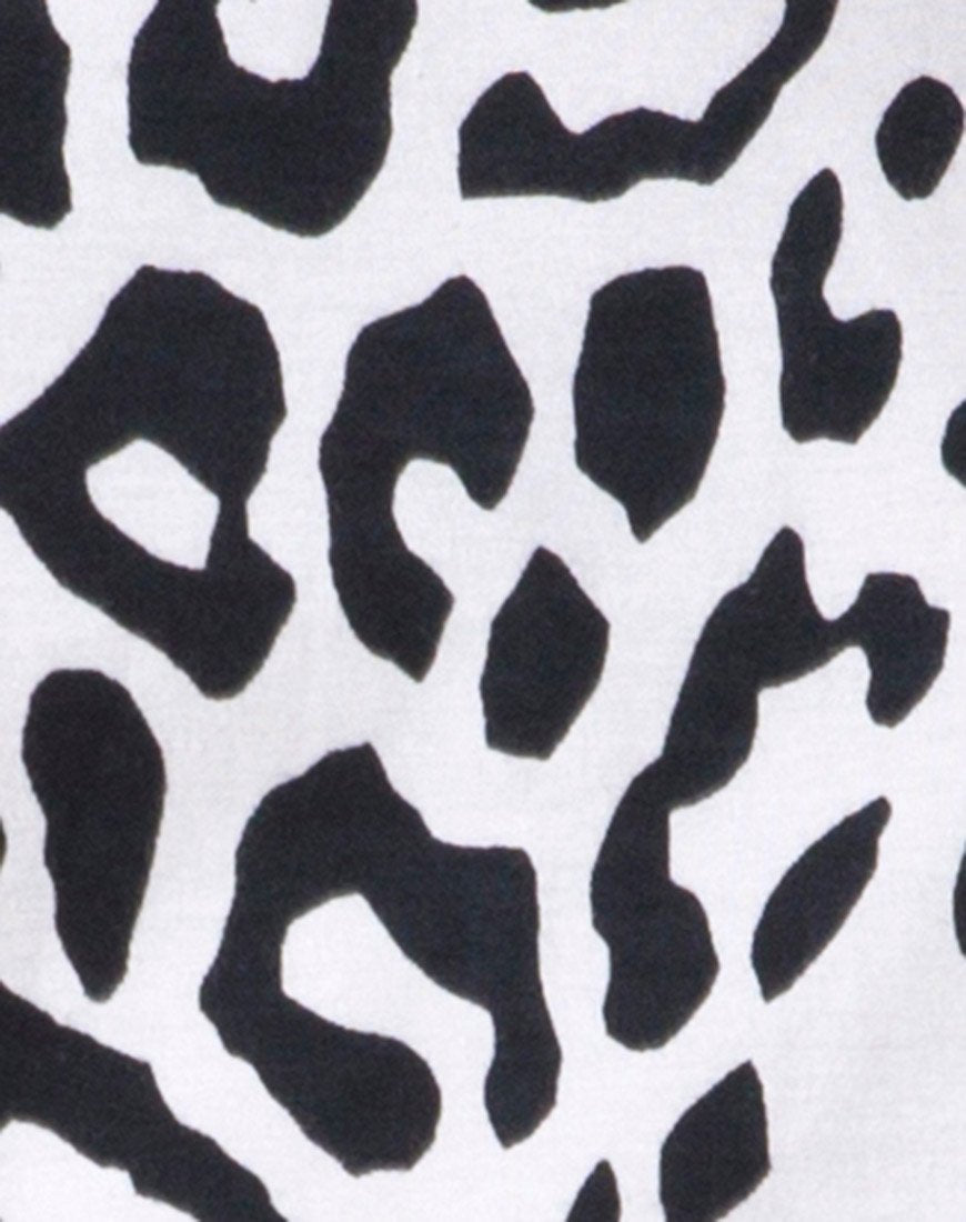 Immagine della t-shirt Sunny Kiss in Mono Animal Grigio e Bianco