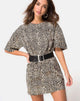 Immagine di Sunny Kiss Tee oversize in Rar Leopard