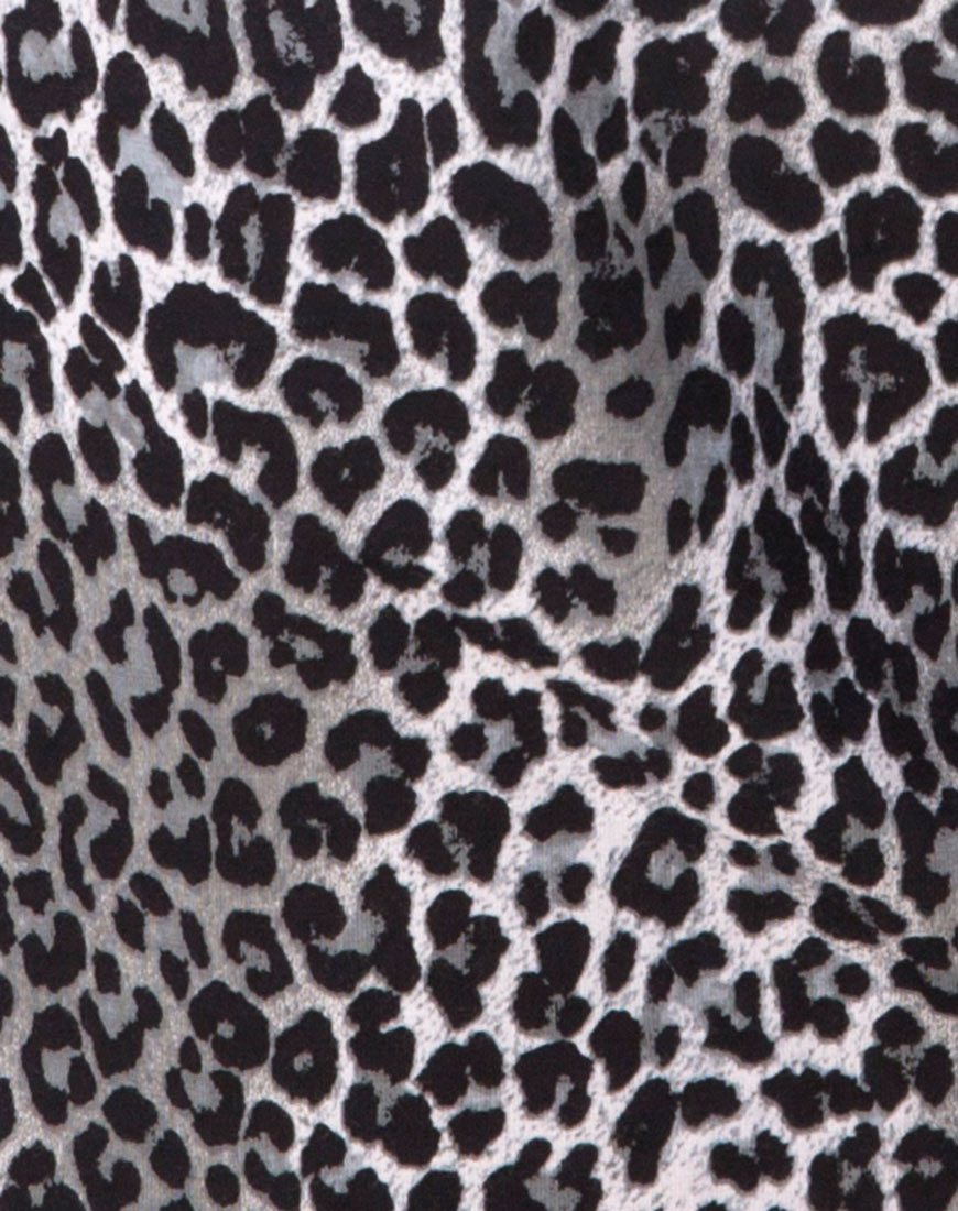 Immagine di Sunny Kiss Tee in grigio leopardo Rar