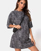Immagine di Sunny Kiss Tee in grigio leopardo Rar