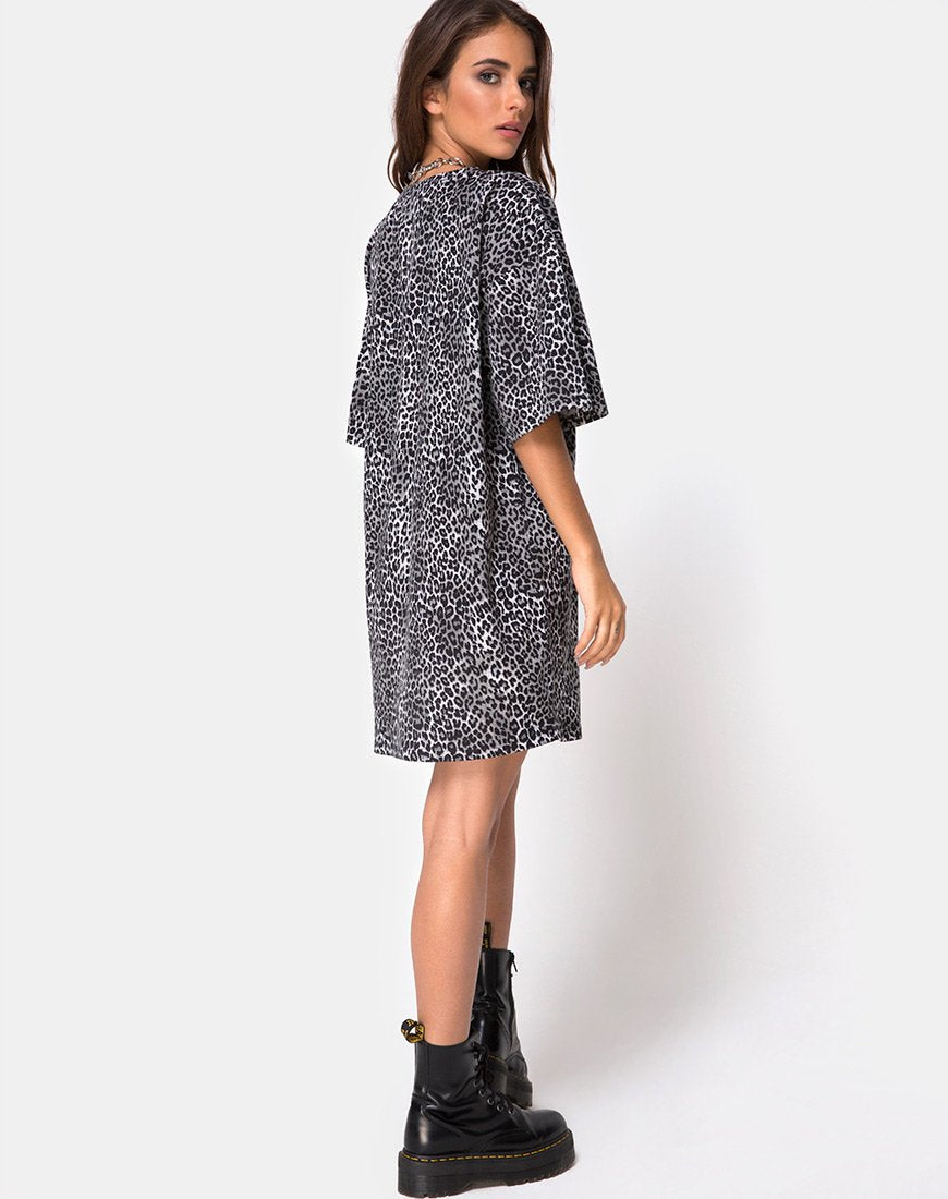 Immagine di Sunny Kiss Tee in grigio leopardo Rar