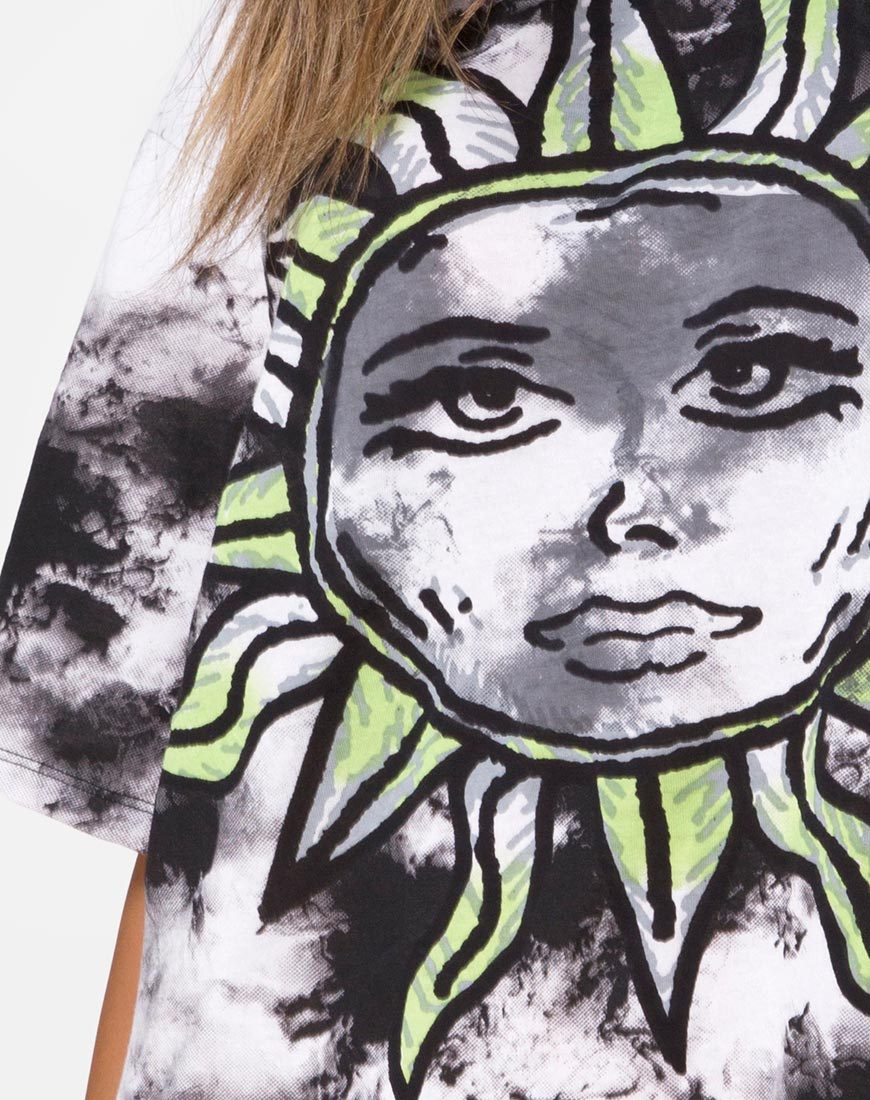 Immagine di Sunny Kiss Tee in Tie Dye Celestial Lime