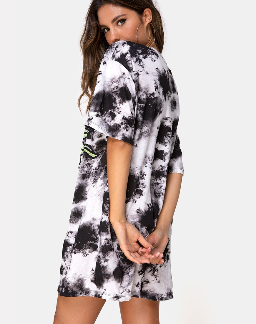 Immagine di Sunny Kiss Tee in Tie Dye Celestial Lime