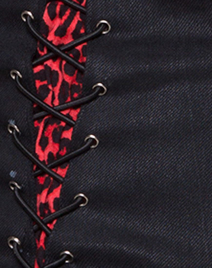 Immagine di Sunny Kiss Tee oversize in Animal Colorato Rosso