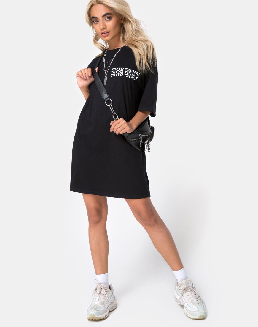 Immagine della t-shirt oversize Sunny Kiss in Tokyo Techno