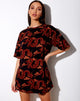 Immagine della t-shirt Sunny Kiss in tonalità arancione Dragon